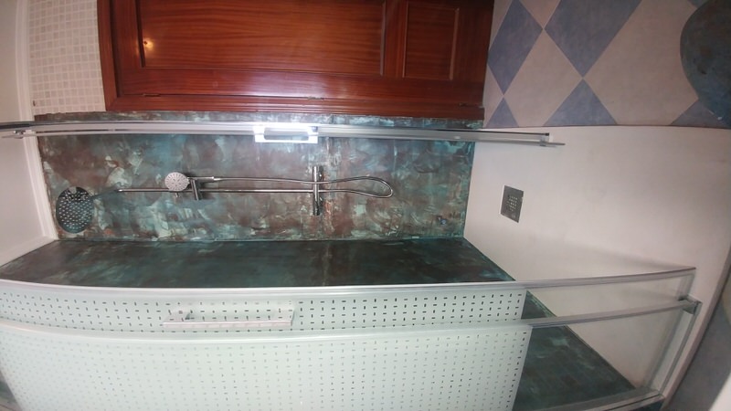 Ducha de microcemento realizada con CementDecor